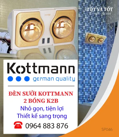 Đèn Sưởi Nhà Tắm KOTTMANN  K2B-G